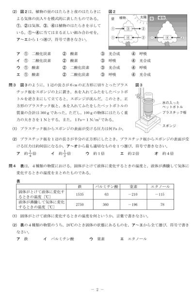 画像2: 高校入試 県別 過去問 2023年度 理科 (2)