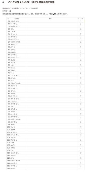 画像9: これだけ覚えればOK!高校入試頻出古文単語(2)応用+総合問題 (9)