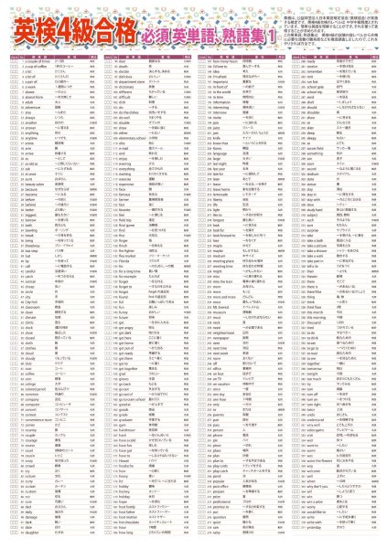 画像2: 学習ポスター英検4級,5級合格 必須英単語、熟語集 A2サイズお値打ち2点セット日本製 (2)