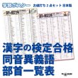 画像1: 学習ポスター漢字の検定合格,同音異義語,部首一覧表 A2サイズお値打ち2点セット日本製 (1)