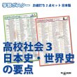 画像1: 学習ポスター高校社会３ A2サイズお値打ち2点セット日本製 (1)