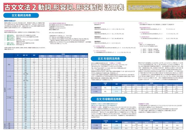 画像3: 学習ポスター 古文 文法の基礎がわかる　2枚セット　日本製 (3)