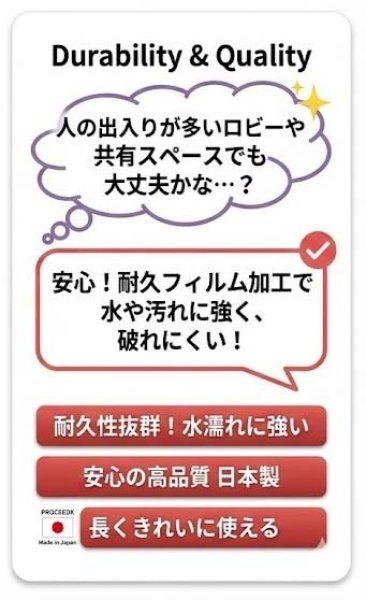 画像4: PROCEEDX世界 白地図 ポスター 2枚セットA1サイズ 鉛筆で書き消し自由 インテリア 掲示用 ゲストハウス 交流ツール 日本製 (4)