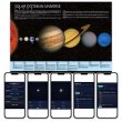 画像2: 【Webアプリ連動版】proceedx　学習ポスター0144太陽系宇宙  　勉強部屋　教室　壁掛け　小学　中学　高校 (2)
