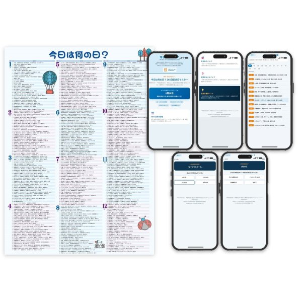 画像2: 【Webアプリ連動版】proceedx 0280 今日は何の日？ 学習ポスター 一般 家庭学習 知育 勉強 部屋 教室 掲示 (2)