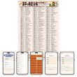 画像2: 【Webアプリ連動版】PROCEEDX漢字の検定合格３級対策 四字熟語　A2サイズ　学習ポスター日本製1203 (2)