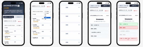 画像3: 【Webアプリ連動版】proceedx 0973 高校英単語2717語4（大学入試用） 高校 学習ポスター 家庭学習 知育 勉強 部屋 教室 掲示 (3)