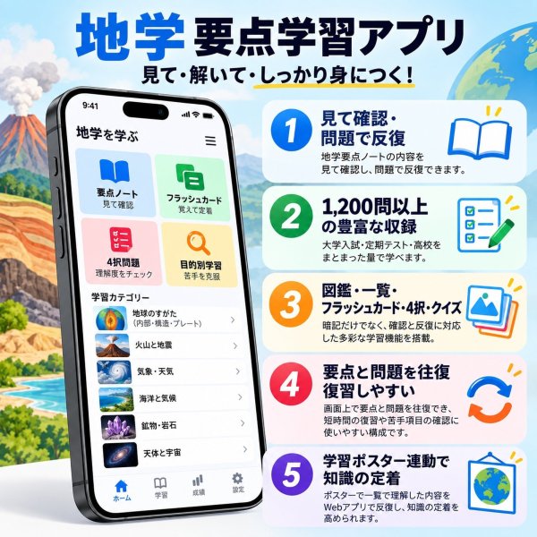 画像2: 1562【学習アプリ】 地学要点ノート (2)