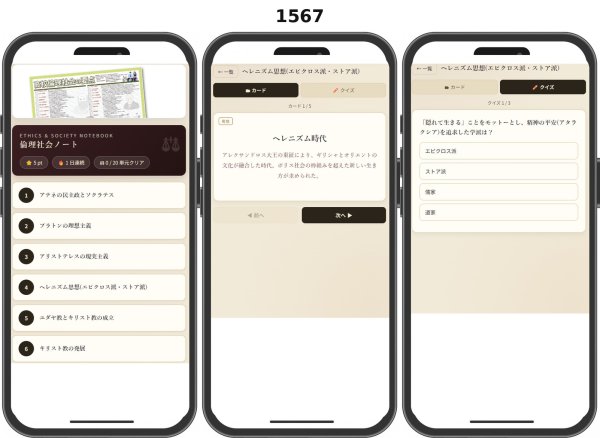 画像3: 【Webアプリ連動版】proceedx 学習ポスター1567高校倫理社会の要点勉強部屋　教室　壁貼り　学習　大学受験　　 (3)