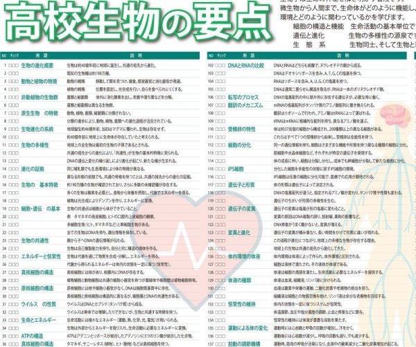 画像2: proceedx 学習ポスター1572高校生物の要点 勉強部屋 教室 壁貼り 学習 大学受験 送料無料  (2)