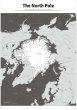 PROCEEDX美しい世界地図 北極 学習ポスター ミニマルマップ A2サイズ 折り目無し送付日本製 1281 [ポスター] [ポスター]