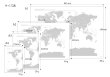 画像6: PROCEEDX美しい世界地図 北極 学習ポスター ミニマルマップ A2サイズ 折り目無し送付日本製 1281 [ポスター] [ポスター] (6)