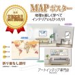 画像7: PROCEEDX美しい世界地図 パステルカラーブルー2 学習ポスターミニマルマップA2サイズ折り目無し送付日本製 1287 [ポスター] [ポスター] (7)