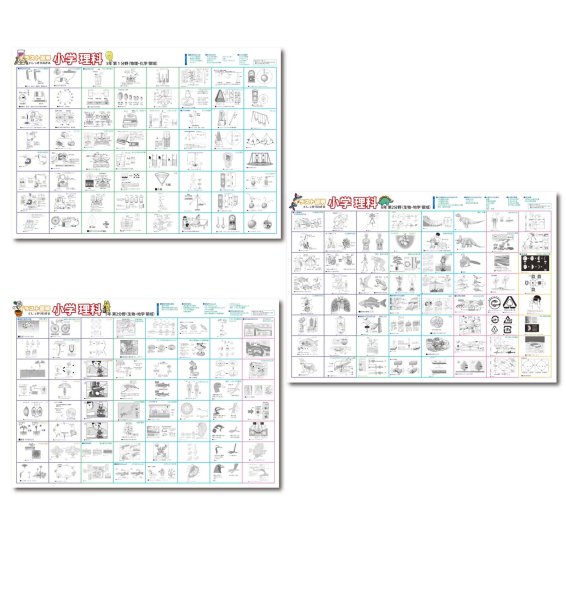 画像1: proceedx 3224小学理科で科学の楽しさを発見！お値打ち3枚セット 日本製 (1)