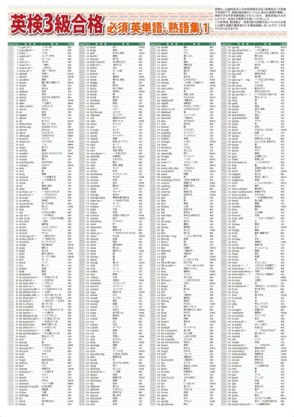 画像2: proceedx 3226 学習ポスター英検3級,4級合格 必須英単語、熟語集 A2サイズお値打ち3点セット日本製 (2)