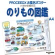 小学校受験対応 のりもの図鑑 お風呂ポスターA4サイズ｜幼児知育・ひらがな・防水