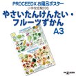 小学校受験対応 お風呂ポスターA3サイズ｜幼児知育・やさいたんけんたい・フルーツずかん