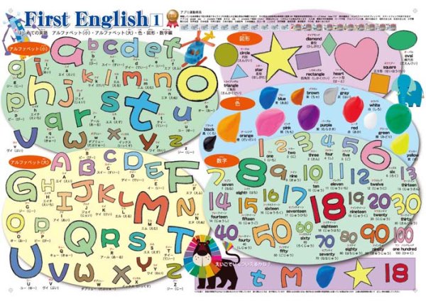 proceedx　学習ポスター0055First Englishファーストイングリッシュ-1送料無料　勉強部屋　教室　壁掛け　小学生　幼児