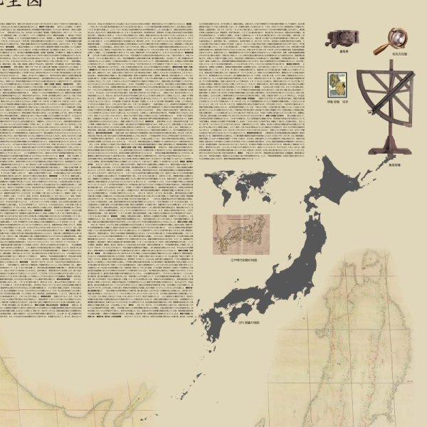 画像3: proceedx　学習ポスター0143大日本沿海輿地全図（伊能図）送料無料　折り目無し送付　勉強部屋　教室　壁掛け　学生　一般 (3)