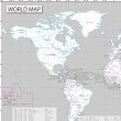 画像9: proceedx　学習ポスター0260世界地図（学習用白地図）送料無料　折り目無し送付　勉強部屋　教室　壁掛け　小学　中学　高校 (9)