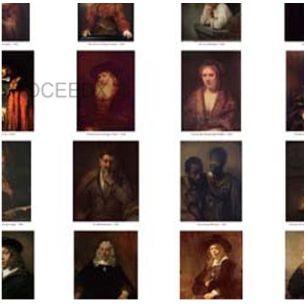 画像3: proceedx 名画 絵画ポスター pro-0264 世界の名画集VOL5. レンブラント 額フレーム付 送料無料  アートインテリア カフェ 店舗  (3)