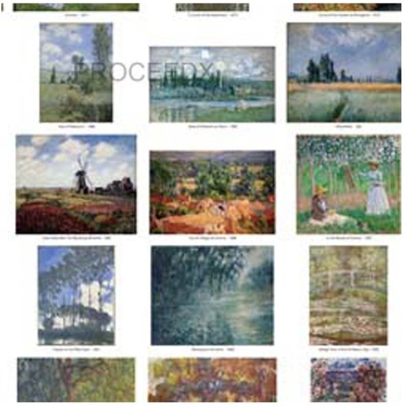 画像3: proceedx 名画 絵画ポスター pro-0266 世界の名画集VOL.7 モネ額フレーム付 送料無料  アートインテリア カフェ 店舗 オフィス (3)