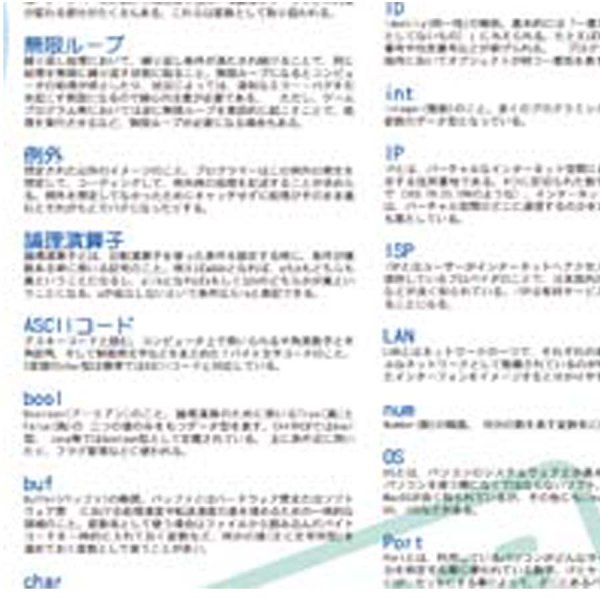 画像3: proceedx　学習ポスター0278初級〜中級向けプログラミング用語集　送料無料　折り目無し送付　勉強部屋　教室　壁掛け　学生　一般 (3)