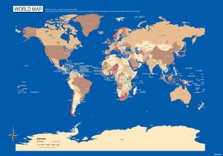 大量配布用】Future Japan日本地図ポスター100枚セット｜教育