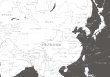 画像2: PROCEEDX美しい世界地図　アジア　学習ポスター　ミニマルマップ　フレーム付きA4サイズ　日本製1257 (2)