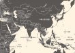 画像3: PROCEEDX美しい世界地図　パステルカラーベージュ1　学習ポスターミニマルマップ　フレーム付きA2サイズ　日本製1262 (3)