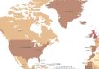 画像3: 【THE MAP ROOM】 日本地図＆世界地図 2枚セット カームベージュ A2サイズ 特選ポスター 日本製 影付き インテリア アートポスター (3)