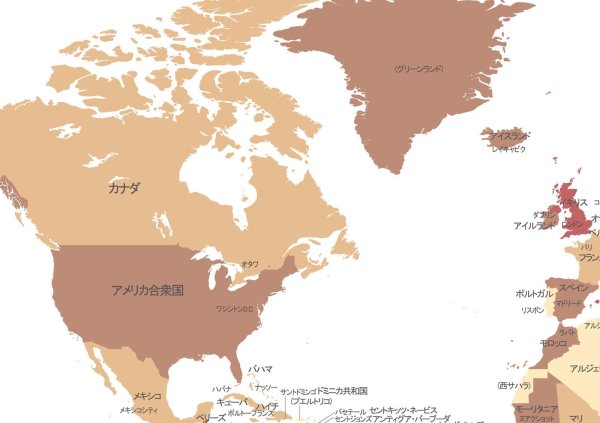画像3: 【THE MAP ROOM】 日本地図＆世界地図 2枚セット カームベージュ A2サイズ 特選ポスター 日本製 影付き インテリア アートポスター (3)
