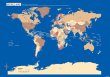 画像7: PROCEEDX美しい世界地図学習ポスターミニマルマップA2サイズ 7点セット 日本製　折り目なし送付 1330 (7)