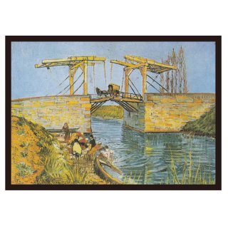 木製額装品　ビンテージポスター付　 ディヴァン・ジャポネ ロートレック ロートレックの名画】ディヴァン・ジャポネ｜額フレーム付き