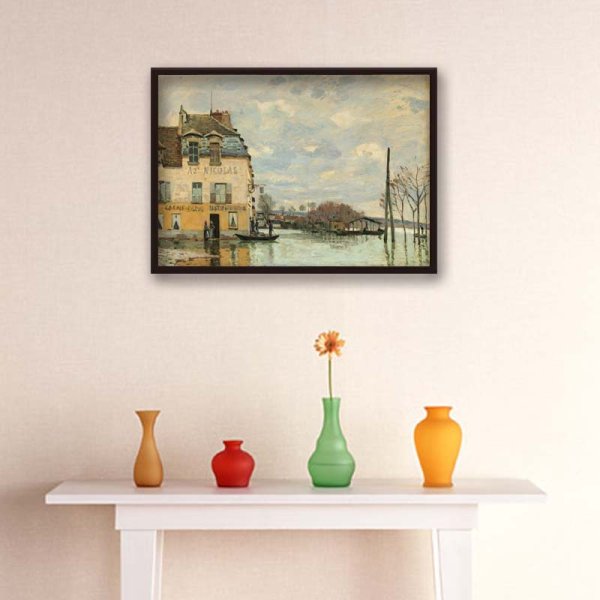 2009洪水と小舟 1876 /シスレー