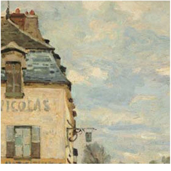 画像4: proceedx名画 絵画ポスター2009洪水と小舟/シスレー額フレーム付 送料無料 アートインテリア カフェ 店舗 オフィス 壁掛け 新築祝 (4)