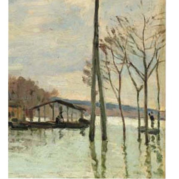 画像5: proceedx名画 絵画ポスター2009洪水と小舟/シスレー額フレーム付 送料無料 アートインテリア カフェ 店舗 オフィス 壁掛け 新築祝 (5)