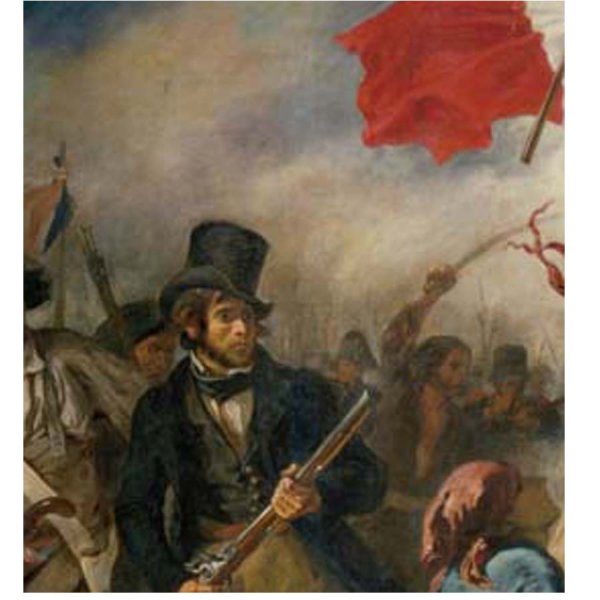 画像4: proceedx名画 絵画ポスター2021民衆を導く自由の女/ドラクロワ額フレーム付 送料無料 アートインテリア カフェ 店舗 オフィス 壁掛け (4)