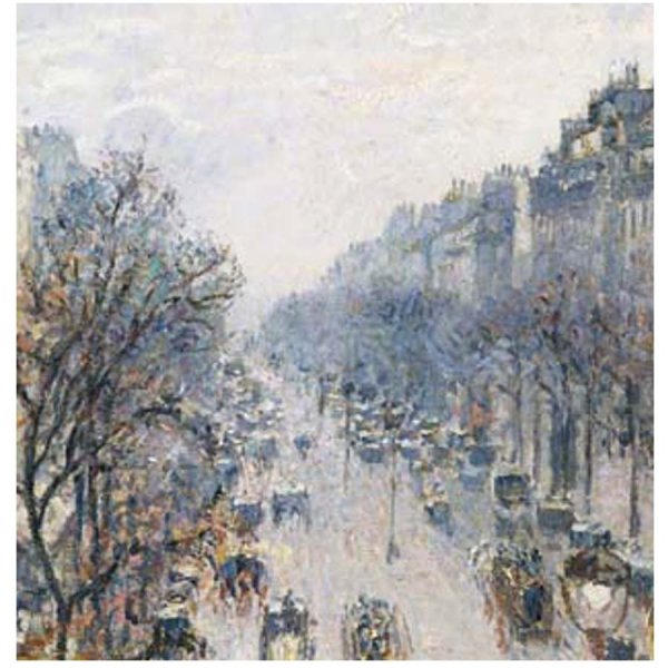画像4: proceedx名画 絵画ポスター2022The Boulevard Montmartre/ピサロ額フレーム付 送料無料 アートインテリア カフェ (4)