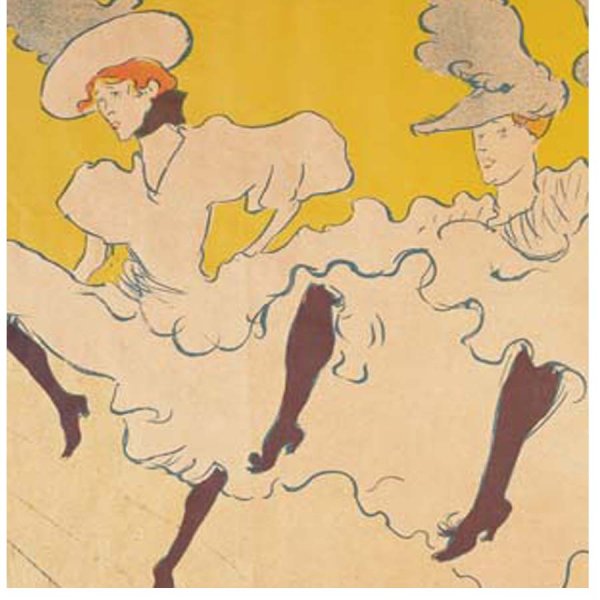 画像4: proceedx名画 絵画ポスター2038エグランティーヌ嬢一座/ロートレック額フレーム付 送料無料 アートインテリア カフェ 店舗 オフィス (4)