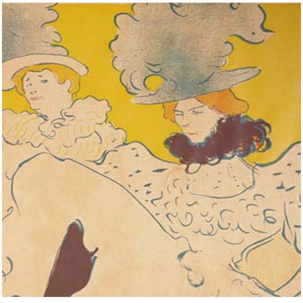 画像5: proceedx名画 絵画ポスター2038エグランティーヌ嬢一座/ロートレック額フレーム付 送料無料 アートインテリア カフェ 店舗 オフィス (5)