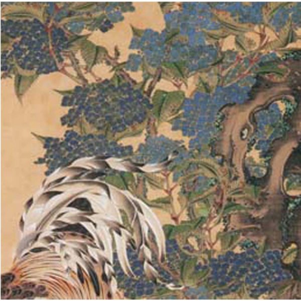 画像5: proceedx名画 絵画ポスター2040紫陽花双鶏図/伊藤若冲額フレーム付 送料無料 アートインテリア カフェ 店舗 オフィス 壁掛け 新築祝 (5)