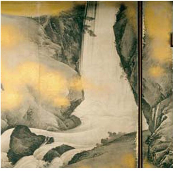 画像5: proceedx名画 絵画ポスター2044金刀比羅宮表書院障壁画 瀑布図/円山応挙額フレーム付 送料無料 アートインテリア カフェ 店舗 オフィス  (5)