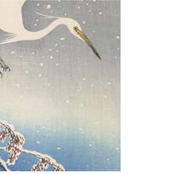 画像5: proceedx名画 絵画ポスター2060雪の白鷺/小原古邨額フレーム付 送料無料 アートインテリア カフェ 店舗 オフィス 壁掛け 新築祝 (5)