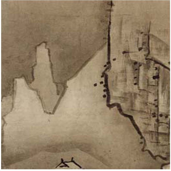 画像4: proceedx名画 絵画ポスター2062 秋冬山水図<冬景>/雪舟額フレーム付 送料無料 アートインテリア カフェ 店舗 オフィス 壁掛け 新築祝 (4)