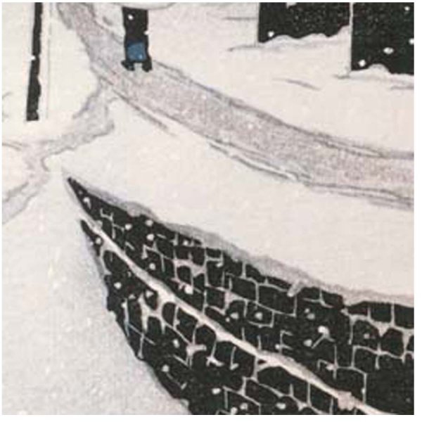 画像5: proceedx名画 絵画ポスター2064＜東京十二題＞雪に暮るゝ寺島村/川瀬巴水額フレーム付　送料無料　アートインテリア　カフェ　店舗　オフィス (5)