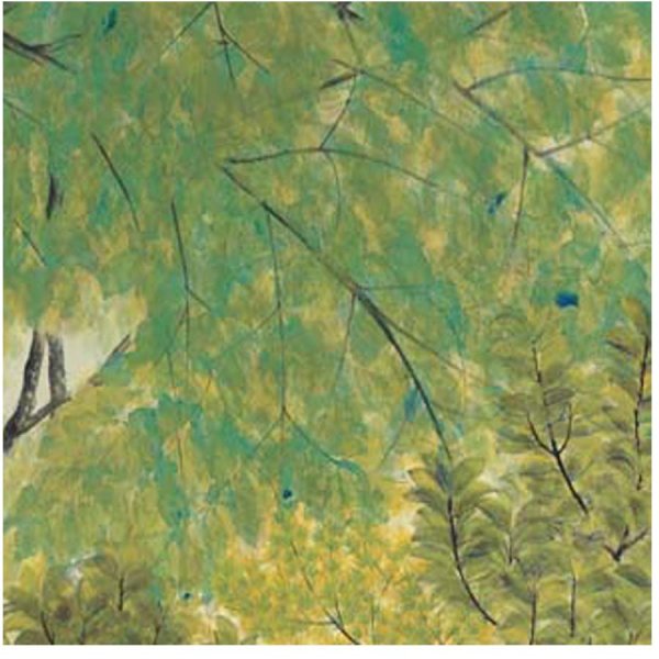 画像4: proceedx名画 絵画ポスター2065新緑/速水御舟額フレーム付 送料無料 アートインテリア カフェ 店舗 オフィス 壁掛け 新築祝 (4)