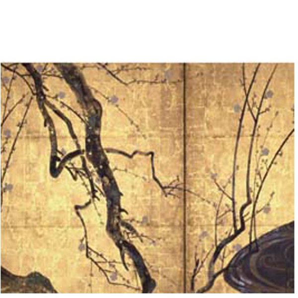 画像4: proceedx名画 絵画ポスター2068紅白梅図屏風/尾形光琳額フレーム付 送料無料 アートインテリア カフェ 店舗 オフィス 壁掛け 新築祝 (4)