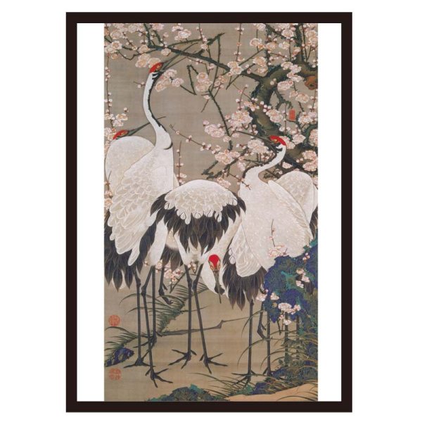 画像3: proceedx名画 絵画ポスターpro-3004 福袋4 5枚セット 額フレーム付 送料無料 絵アートインテリア 伊藤若冲 カフェ 店舗 オフィス 壁掛け  (3)