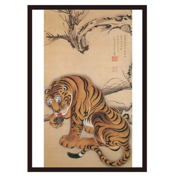 画像4: proceedx名画 絵画ポスターpro-3004 福袋4 5枚セット 額フレーム付 送料無料 絵アートインテリア 伊藤若冲 カフェ 店舗 オフィス 壁掛け  (4)